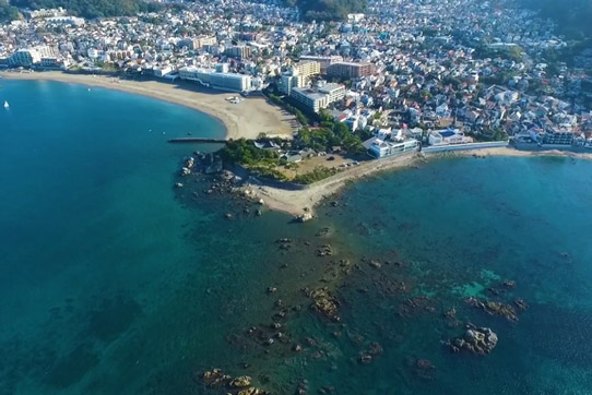 映える森戸神社界隈