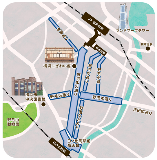 野毛のいろんな道