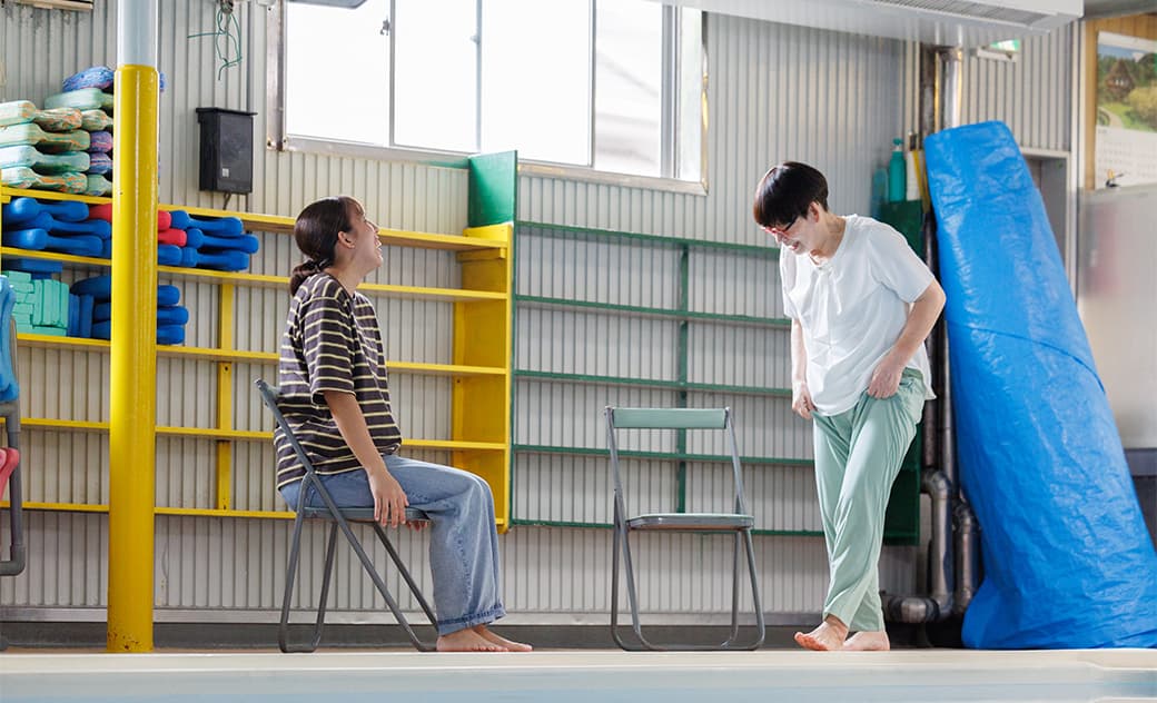 芹澤美希香選手と稗田律子コーチ