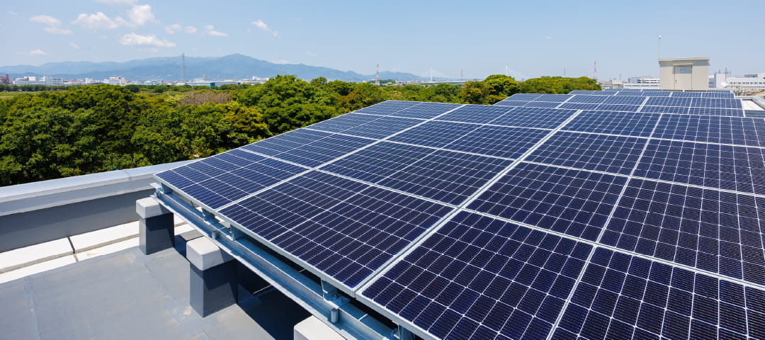 屋上の太陽光発電