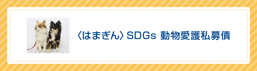 〈はまぎん〉SDGs動物愛護私募債